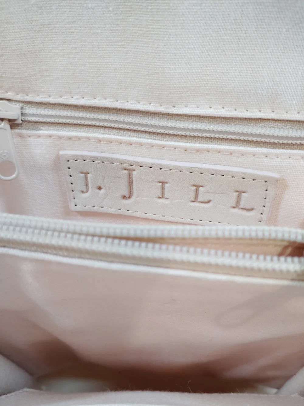 J. Jill Small Cream  Suede Crossbody Bag